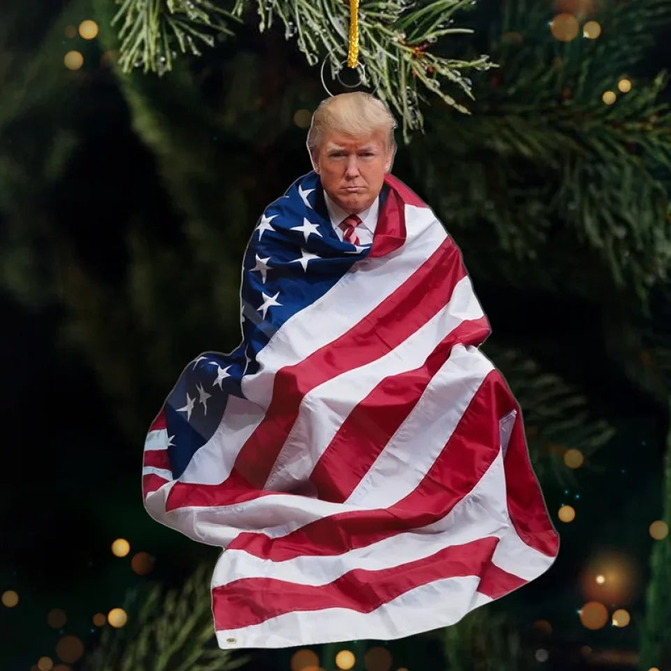 America In My Heart Trump 2024 Ornament I Stand With Trump Ornaments For Christmas Tree MAGA America In My Heart Trump 2024 Ornament I Stand With Trump Ornaments For Christmas Tree MAGA