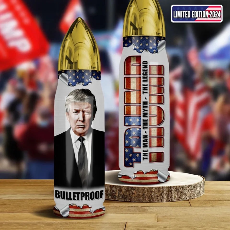 Trump The Man The Myth The Legend Bullet Tumbler Trump Bulletproof 2024 Tumbler MAGA Gifts Trump The Man The Myth The Legend Bullet Tumbler Trump Bulletproof 2024 Tumbler MAGA Gifts