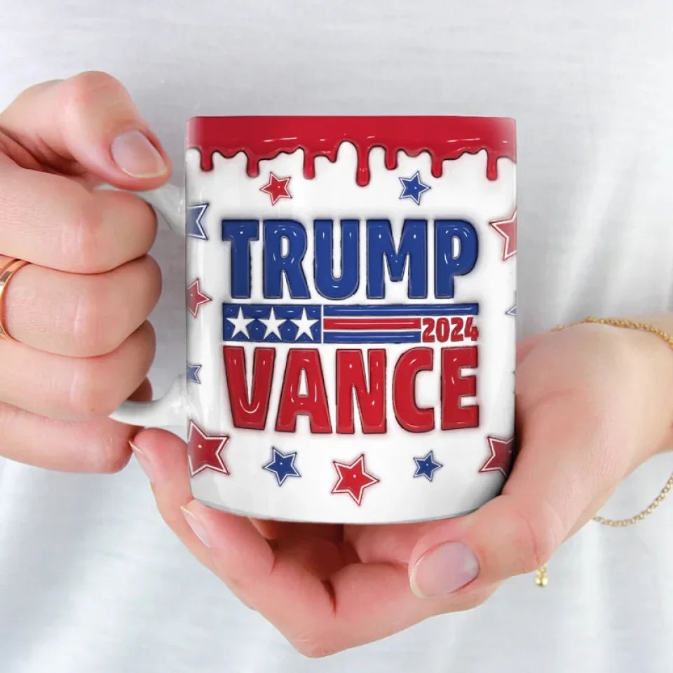 Trump Vance 2024 Inflated 3D Mug I Stand With Trump Mug MAGA Gifts For Boyfriend Trump Vance 2024 Inflated 3D Mug I Stand With Trump Mug MAGA Gifts For Boyfriend
