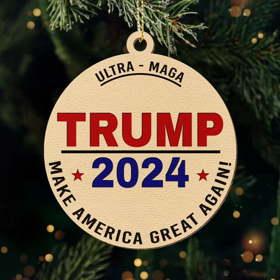 Ultra MAGA Ornament Make America Great Again Ornament For Christmas Trump 2024 Merchandise Ultra MAGA Ornament Make America Great Again Ornament For Christmas Trump 2024 Merchandise
